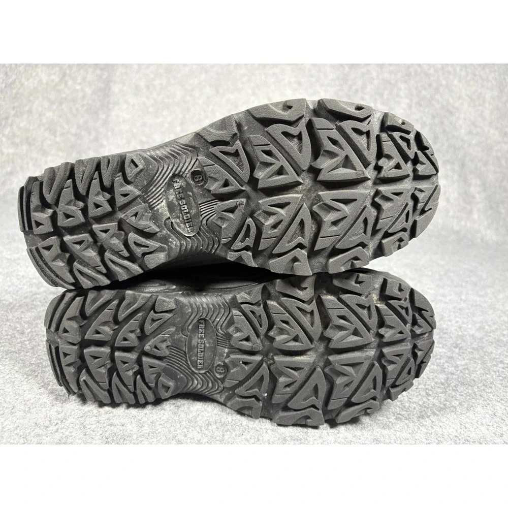 Free‎ Soldier Tactical ACC0037 Winter Boots 8 Black Faux Fur Lined Suede